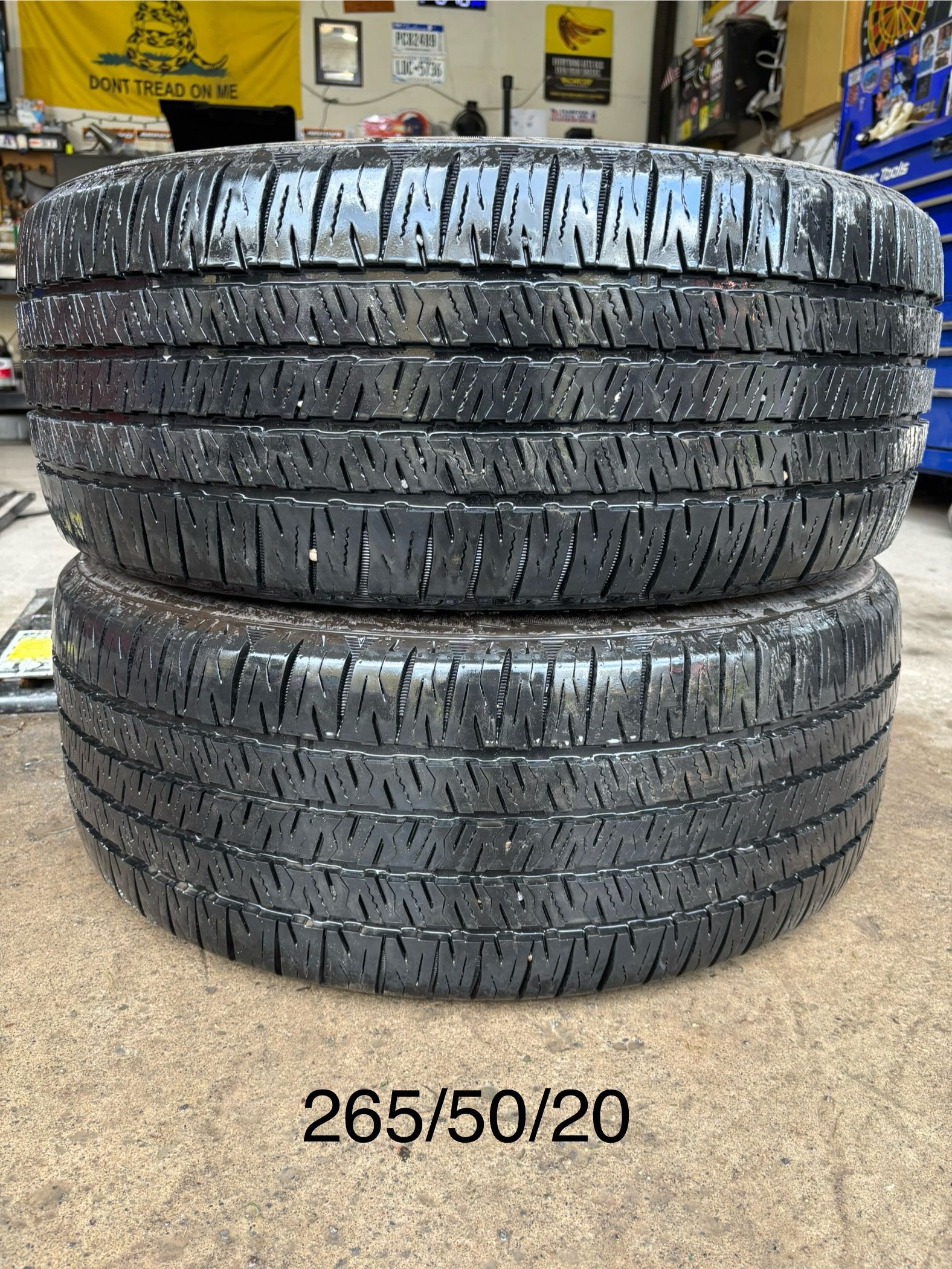 (2) - 265/50/20 Nexen Roadian HTX2 Take Off Tires