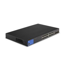 Linksys LGS328MPC is a 24-port Managed Gigabit PoE+ switch
