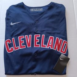 XXL Cleveland Guardians Nike Men's Navy Alternate Jersey