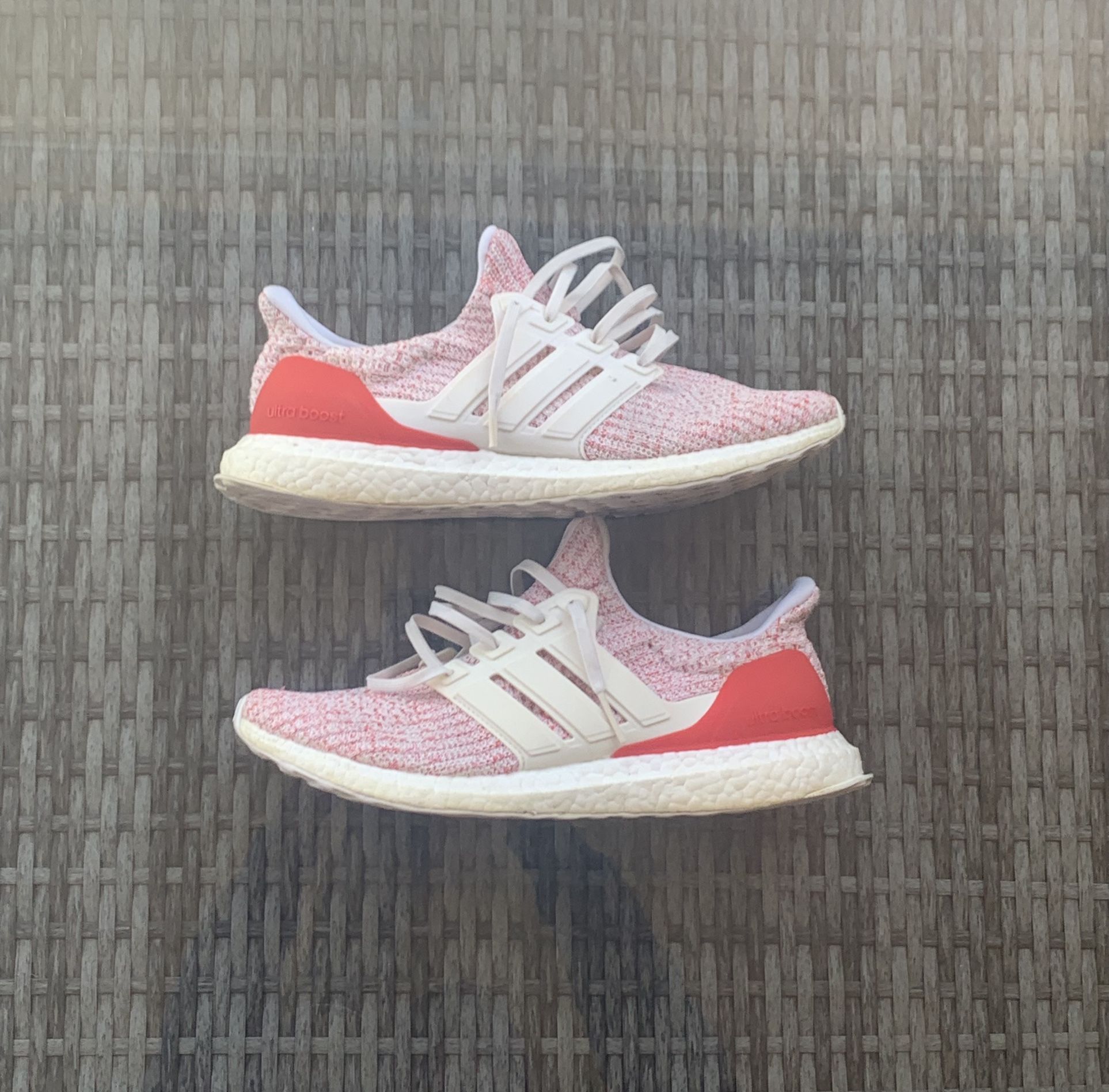 2018 Chalk White Active Red Adidas Ultraboost