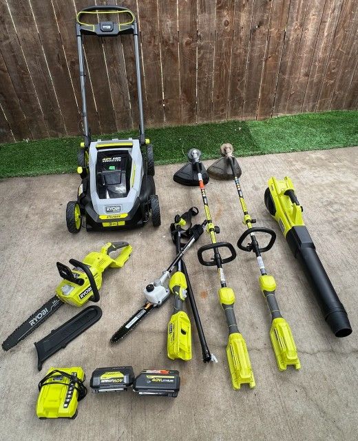 Ryobi 18v 6 Tool Combo Kit Herramienta Landscaping Yard
