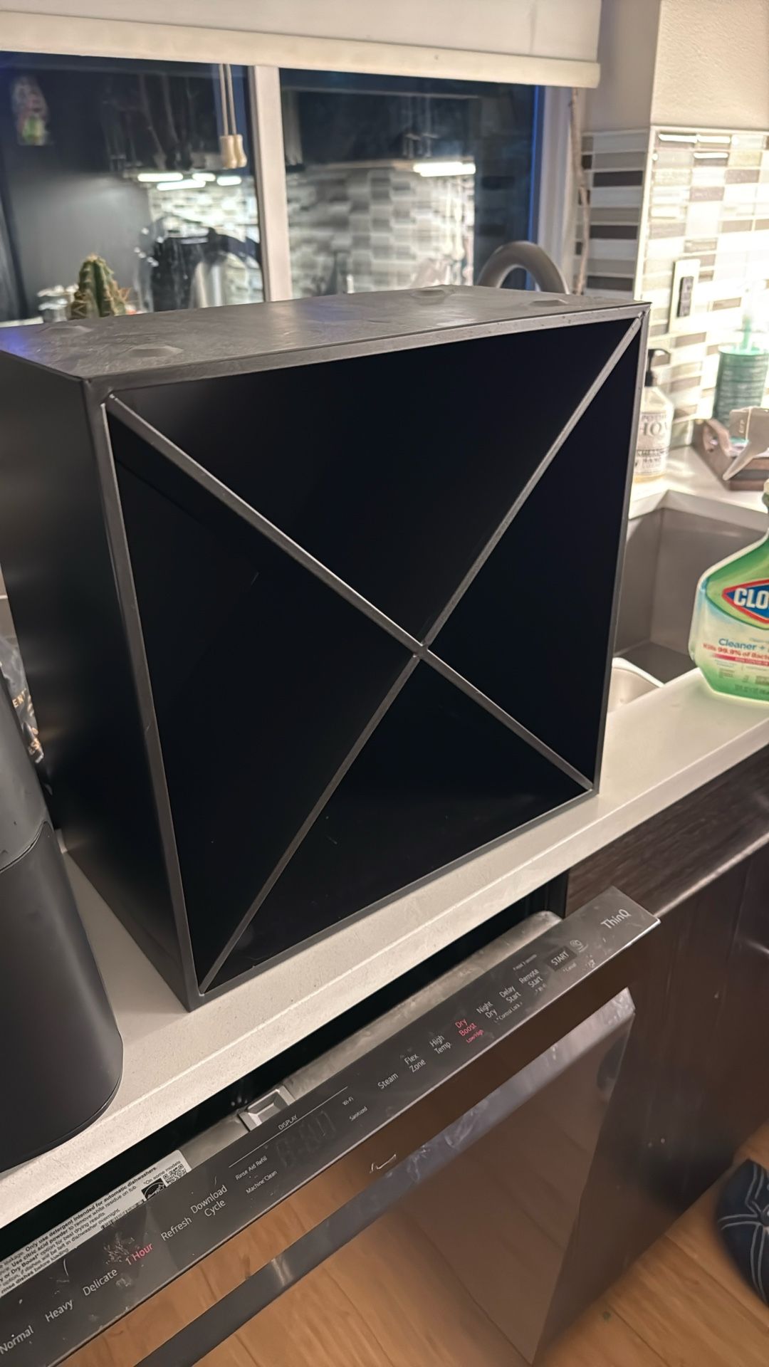 CB2 Decorative Wine Rack