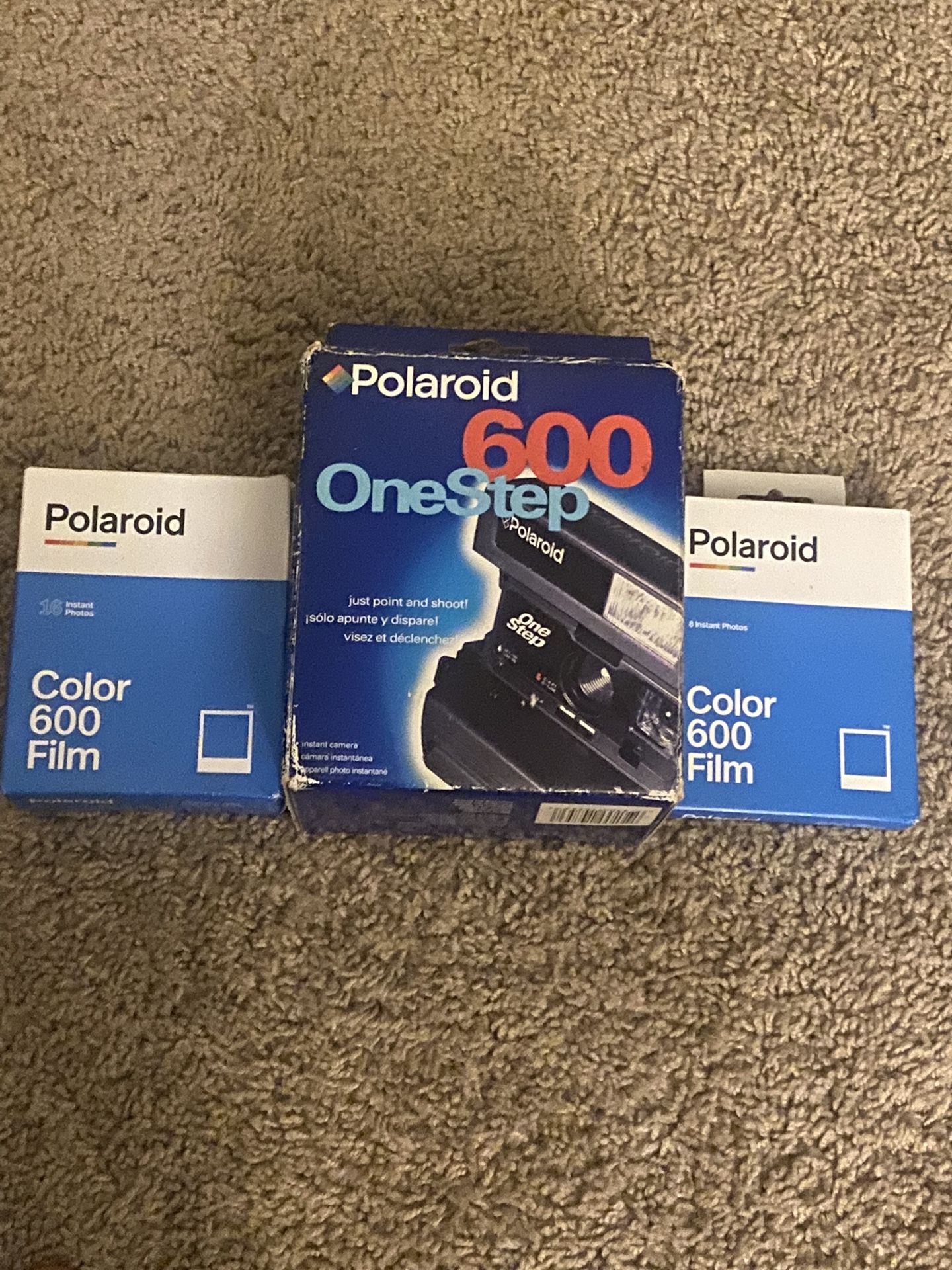 Poloroid 600 One Step Instant Camera W/ 2 Packs Of Film