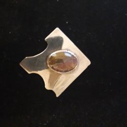 Sterling Silver Charm with Agate Stone 