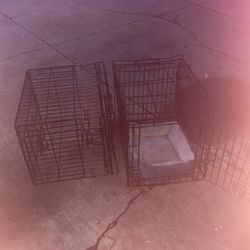 2 wire crate dog cage kennel canine black metal