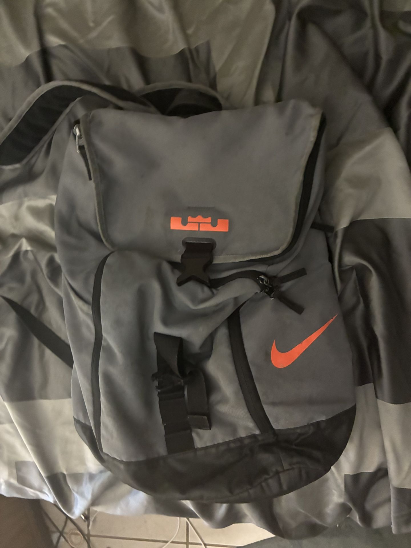 Refurbished LIMITED EDITION Nike Air Lebron Grey and Orange