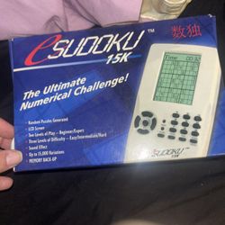 E-Sudoko 15k Handheld Electronic Game 