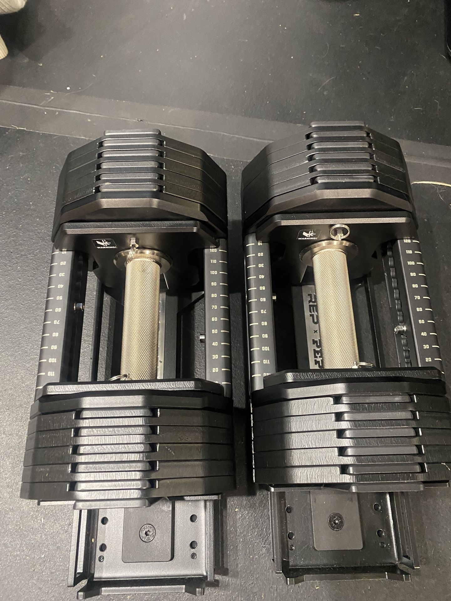 Rep Pepins Adjustable Dumbbells 85 Lbs