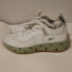 Reebok Zig Dynamica G White Green Women's 7 Running Shoe