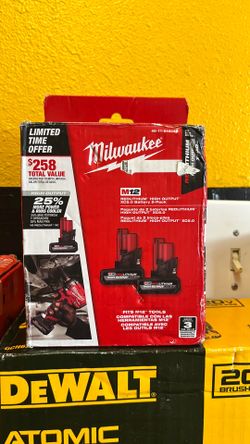 Battery m12 5.0 high output 2pack