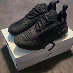 Nike Air Max 270 triple black Womens Training & Running Shoes Sz 9