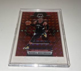 LosAngeles Clippers Panini Mosaic Russell Westbrook Red  #164 Holgram Card Slabbed