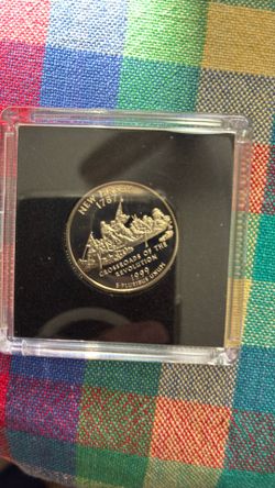 ANYONE FROM NEW JERSEY.  PROOF QUARTER