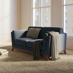 Ceni Denim Blue Loveseat SKU22206,  Like New, Perfect Condition