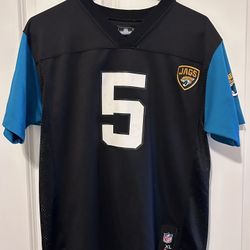 NFL Football Team Apparel Jaguars Shirt #5 Blake Bortles Youth Size XL