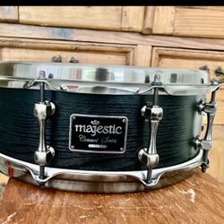 Drum - Majestic Concert Black Maple Snare - 6.5-inches x 14-inches