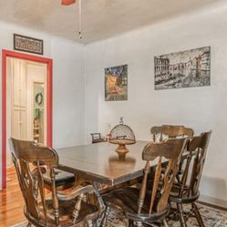 Dining Room Table And Hutch
