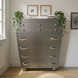 Vintage Green MCM Dresser 