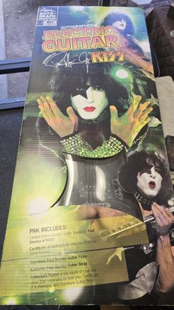 Limited Edition Autographed Kiss Electric Guitar By Paul Stanley
