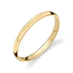 14k Yellow Gold Wedding Band 2mm Size 5.5  