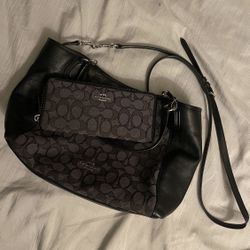 Coach Purse And Wallet Set