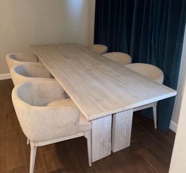 6 Grey Dining Chairs- DIRTY/needs cleaning