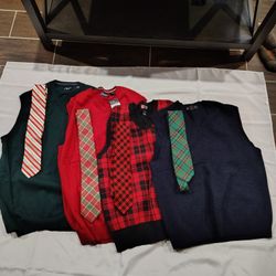 Men's Holiday Sweater Vest pack (TIES NOT INCLUDED)
