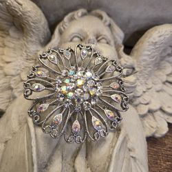 Crystal Brooch