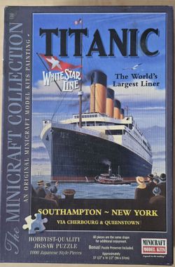 Minicraft Titanic 1000-Piece Jigsaw Puzzle