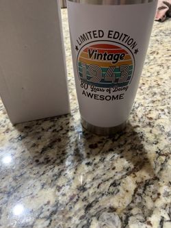 Happy 80th Birthday Cup. NEW 