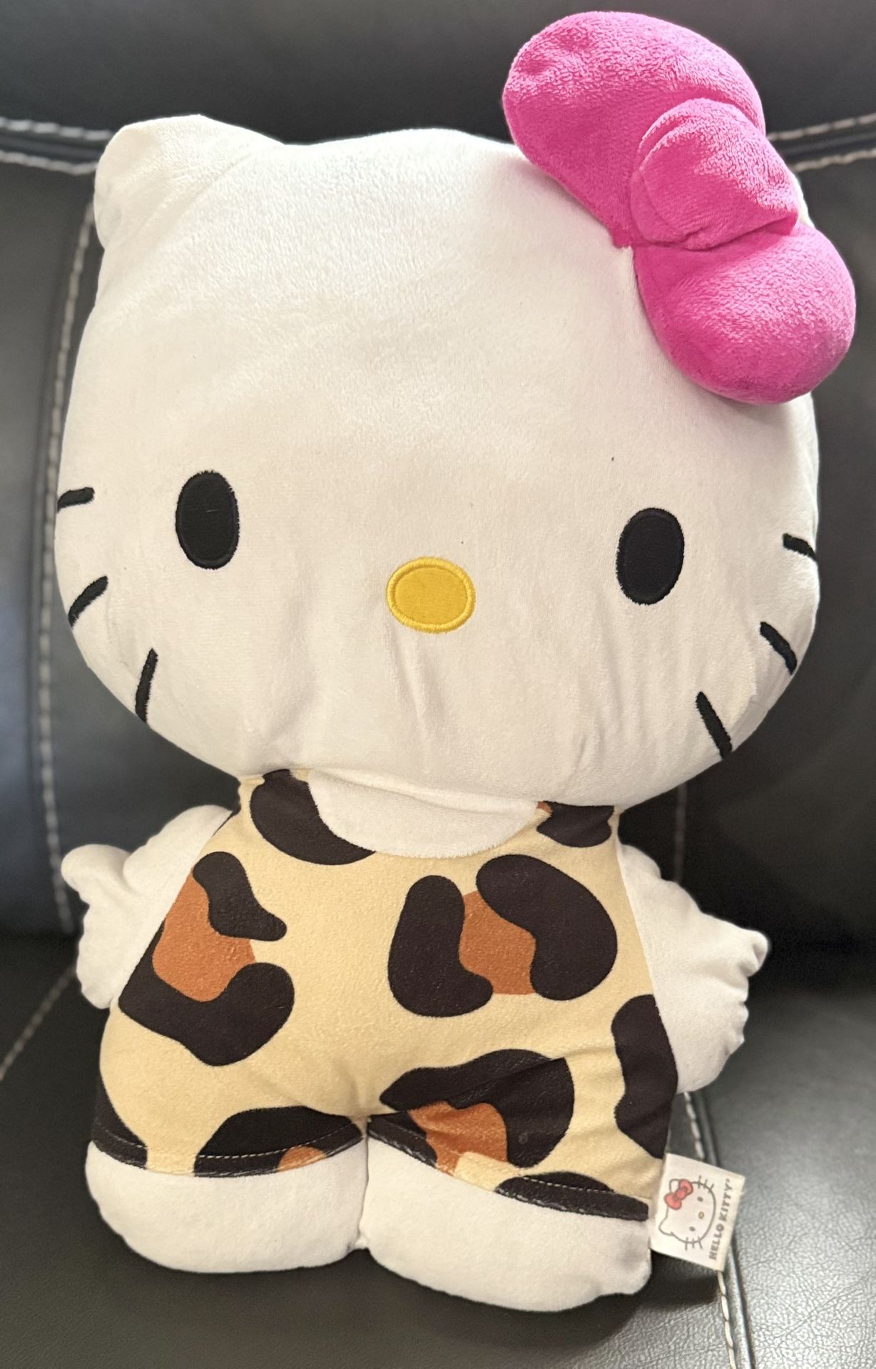 Hello Kitty 18” Jungle Leopard Print Stuffed Plush Plushy Pillow