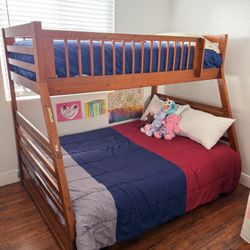 Bunk Wood Bed  Twin And Full 
