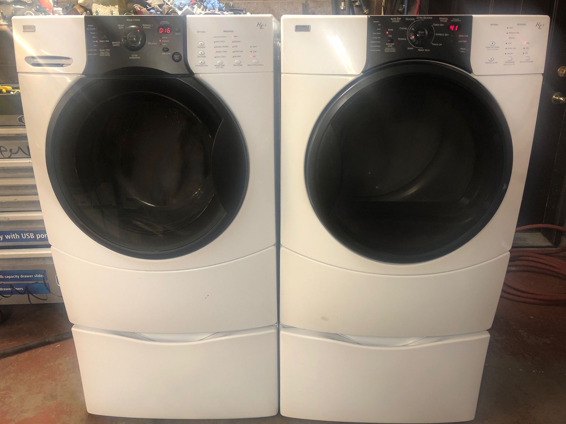 Kenmore elite washer and dryer electric