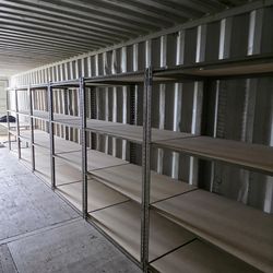 Container Shed Heavy Duty Storage Rack Shelving 48 in W x 30 in D Boltless Shelves Delivery Available