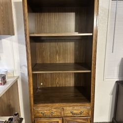 Two Wooden Bookcases 