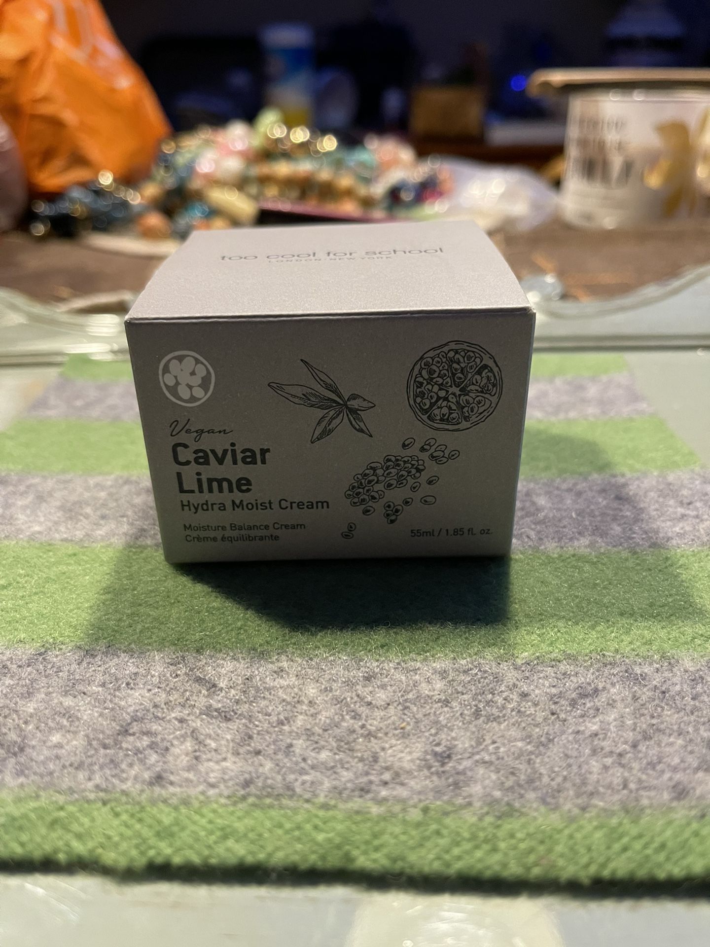 too cool for school Korean Skin Care VEGAN Hydra Moist Cream w/ caviar lime