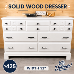 Solid 7-Drawer Dresser – $425
