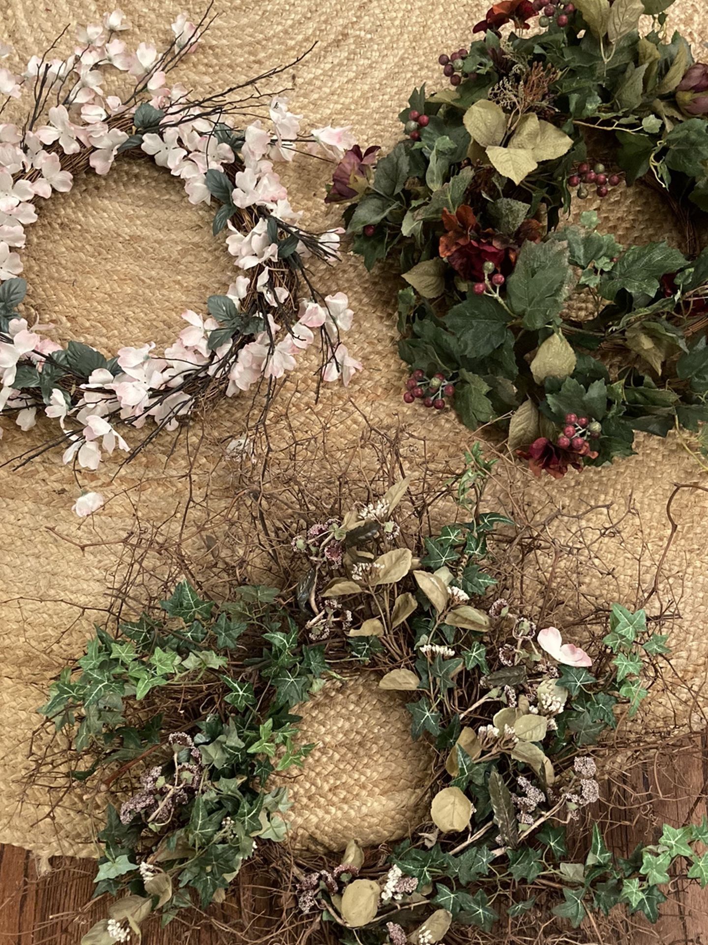 Three decor wreaths