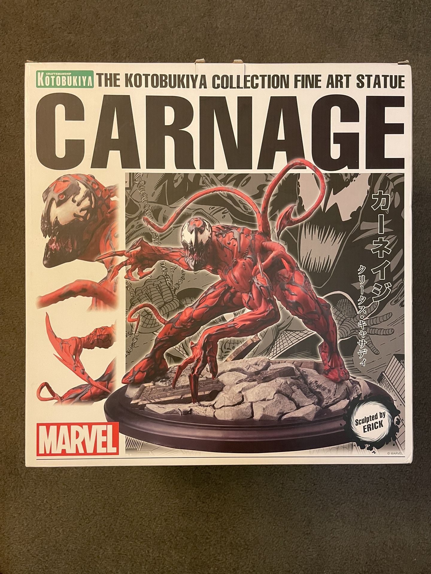 Carnage kotobukiya Statue With Box Fine Art 