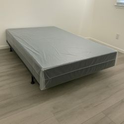 Twin Size Box Spring Foundation — Brand New, Wrapped in Plastic. Available in All Sizes. Same-Day Delivery.