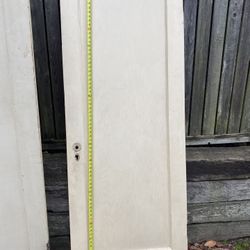 2 Interior solid core recessed panel doors