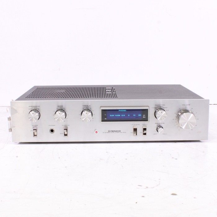 Pioneer SA-510 Stereo Integrated Amplifier Silver Face 25WPC Vintage Hi-Fi (1979)