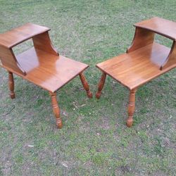 Set Of Two Vintage Tables 