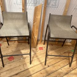 2 Barstool Height Chairs