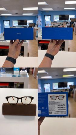 Meta Adventurer AI Smart Glasses Clear Lenses with Mocha case like New