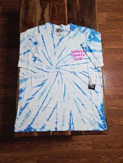 Lonely Hearts Club Tie-Dye Tee - Blue Spiral - Size XL