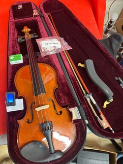 1/2 Size Violin with Bow, Digital Tuner, Shoulder Rest, Extra Strings $40 Firm