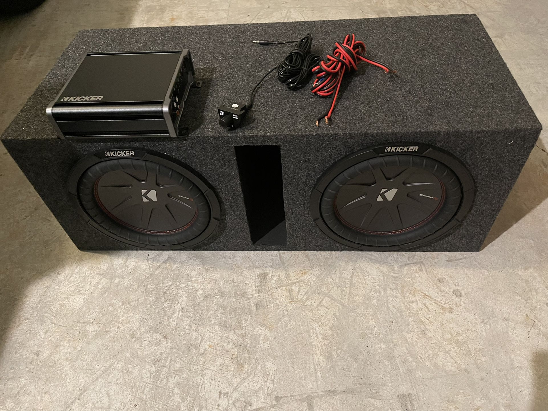 Kicker Comp R With Kicker Amplifier and Sub-Woofer Controller(Price Negotiable )