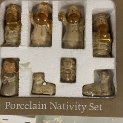 Vintage Porcelain Nativity Set 