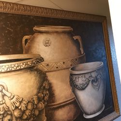 Huge picture Vase brown like new